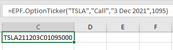 Stock Options – The Excel Price Feed Blog